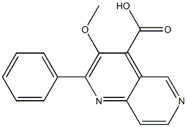 3-METHOXY-2-PHENYL-1,6-NAPHTHYRIDINE-4-CARBOXYLIC ACID Structure