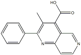 3-METHYL-2-PHENYL-1,6-NAPHTHYRIDINE-4-CARBOXYLIC ACID 구조식 이미지