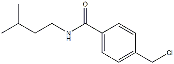 4-(CHLOROMETHYL)-N-(3-METHYLBUTYL)BENZAMIDE Structure