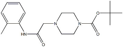 4-(O-TOLYLCARBAMOYL-METHYL)-PIPERAZINE-1-CARBOXYLIC ACID TERT-BUTYL ESTER Structure