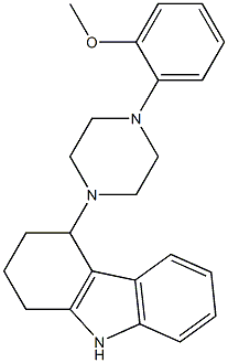 4-[4-(2-METHOXYPHENYL)PIPERAZIN-1-YL]-2,3,4,9-TETRAHYDRO-1H-CARBAZOLE Structure