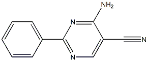 4-AMINO-2-PHENYLPYRIMIDINE-5-CARBONITRILE Structure