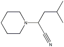 4-METHYL-2-PIPERIDIN-1-YLPENTANENITRILE Structure