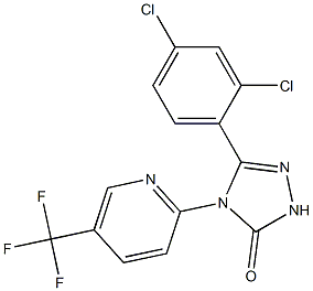 5-(2,4-DICHLORO-PHENYL)-4-(5-TRIFLUOROMETHYL-PYRIDIN-2-YL)-2,4-DIHYDRO-[1,2,4]TRIAZOL-3-ONE Structure