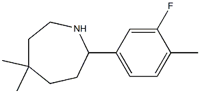 5,5-DIMETHYL-2-(3-FLUORO-4-METHYLPHENYL)AZEPANE Structure