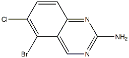 5-BROMO-6-CHLOROQUINAZOLIN-2-AMINE 구조식 이미지