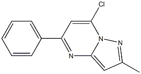 7-CHLORO-2-METHYL-5-PHENYL-PYRAZOLO[1,5-A]PYRIMIDINE Structure