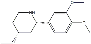 CIS-2-(3,4-DIMETHOXYPHENYL)-4-ETHYLPIPERIDINE 구조식 이미지