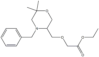 ETHYL [(4-BENZYL-6,6-DIMETHYLMORPHOLIN-3-YL)METHOXY]ACETATE Structure