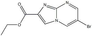 ETHYL 6-BROMOIMIDAZO[1,2-A]PYRIMIDINE-2-CARBOXYLATE Structure