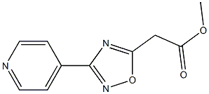 METHYL (3-PYRIDIN-4-YL-1,2,4-OXADIAZOL-5-YL)ACETATE Structure