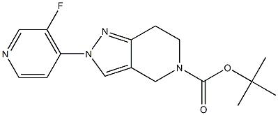 TERT-BUTYL 2-(3-FLUOROPYRIDIN-4-YL)-2,4,6,7-TETRAHYDRO-5H-PYRAZOLO[4,3-C]PYRIDINE-5-CARBOXYLATE Structure