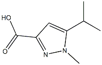 5-Isopropyl-1-methylpyrazole-3-carboxylic acid Structure