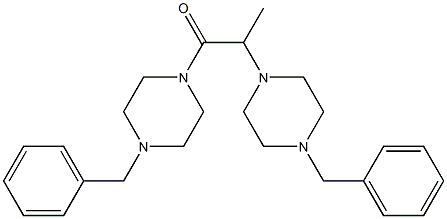 1,2-di(4-benzylpiperazino)propan-1-one Structure