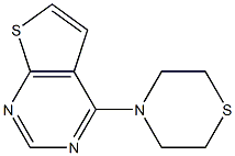 4-(1,4-thiazinan-4-yl)thieno[2,3-d]pyrimidine Structure