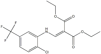 diethyl 2-{[2-chloro-5-(trifluoromethyl)anilino]methylidene}malonate Structure