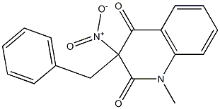 3-benzyl-1-methyl-3-nitro-1,2,3,4-tetrahydroquinoline-2,4-dione Structure