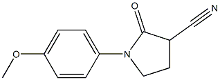 1-(4-methoxyphenyl)-2-oxo-3-pyrrolidinecarbonitrile Structure
