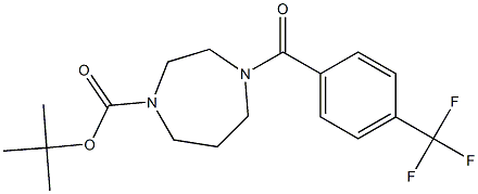 tert-butyl 4-[4-(trifluoromethyl)benzoyl]-1,4-diazepane-1-carboxylate Structure