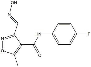 N-(4-fluorophenyl)-3-[(hydroxyimino)methyl]-5-methyl-4-isoxazolecarboxamide Structure