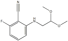 2-[(2,2-dimethoxyethyl)amino]-6-fluorobenzonitrile Structure