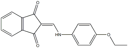 2-[(4-ethoxyanilino)methylene]-1H-indene-1,3(2H)-dione 구조식 이미지