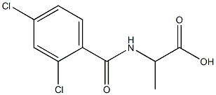 2-[(2,4-dichlorobenzoyl)amino]propanoic acid 구조식 이미지