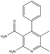 2-amino-5,6-dimethyl-4-phenylnicotinamide 구조식 이미지