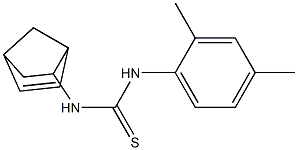 N-bicyclo[2.2.1]hept-5-en-2-yl-N'-(2,4-dimethylphenyl)thiourea 구조식 이미지