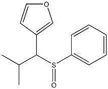 3-[2-methyl-1-(phenylsulfinyl)propyl]furan Structure