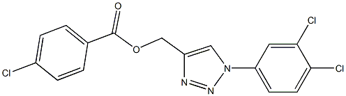 [1-(3,4-dichlorophenyl)-1H-1,2,3-triazol-4-yl]methyl 4-chlorobenzenecarboxylate Structure