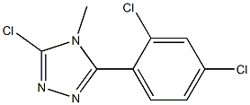 3-chloro-5-(2,4-dichlorophenyl)-4-methyl-4H-1,2,4-triazole 구조식 이미지