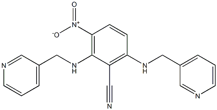 3-nitro-2,6-di[(3-pyridylmethyl)amino]benzonitrile 구조식 이미지