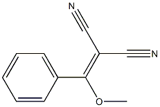 2-[methoxy(phenyl)methylidene]malononitrile 구조식 이미지