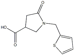 5-oxo-1-(2-thienylmethyl)-3-pyrrolidinecarboxylic acid 구조식 이미지