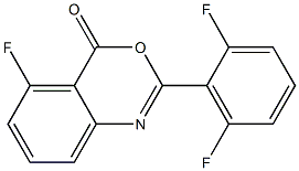 2-(2,6-difluorophenyl)-5-fluoro-4H-3,1-benzoxazin-4-one Structure