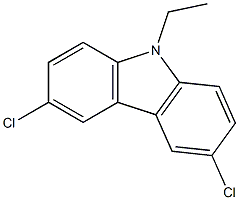 3,6-dichloro-9-ethyl-9H-carbazole Structure