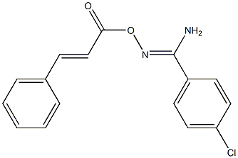 O1-cinnamoyl-4-chlorobenzene-1-carbohydroximamide Structure