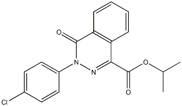 isopropyl 3-(4-chlorophenyl)-4-oxo-3,4-dihydrophthalazine-1-carboxylate 구조식 이미지