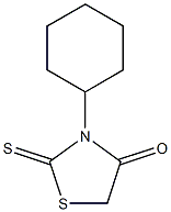 3-cyclohexyl-2-thioxo-1,3-thiazolan-4-one Structure