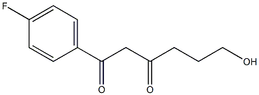 1-(4-fluorophenyl)-6-hydroxyhexane-1,3-dione 구조식 이미지