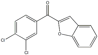 benzo[b]furan-2-yl(3,4-dichlorophenyl)methanone 구조식 이미지