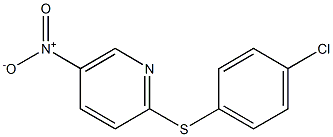 2-[(4-chlorophenyl)thio]-5-nitropyridine Structure