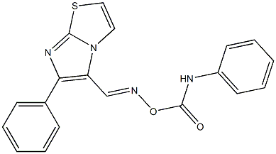 5-({[(anilinocarbonyl)oxy]imino}methyl)-6-phenylimidazo[2,1-b][1,3]thiazole Structure