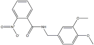 N-(3,4-dimethoxybenzyl)-2-nitrobenzenecarboxamide Structure