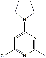 4-chloro-2-methyl-6-(1-pyrrolidinyl)pyrimidine 구조식 이미지