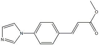 methyl (E)-3-[4-(1H-imidazol-1-yl)phenyl]-2-propenoate Structure