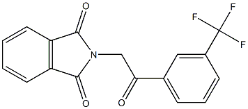 2-{2-oxo-2-[3-(trifluoromethyl)phenyl]ethyl}isoindoline-1,3-dione 구조식 이미지