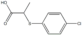 2-[(4-chlorophenyl)sulfanyl]propanoic acid Structure