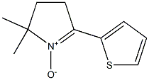 2,2-dimethyl-5-(2-thienyl)-3,4-dihydro-2H-pyrrolium-1-olate 구조식 이미지